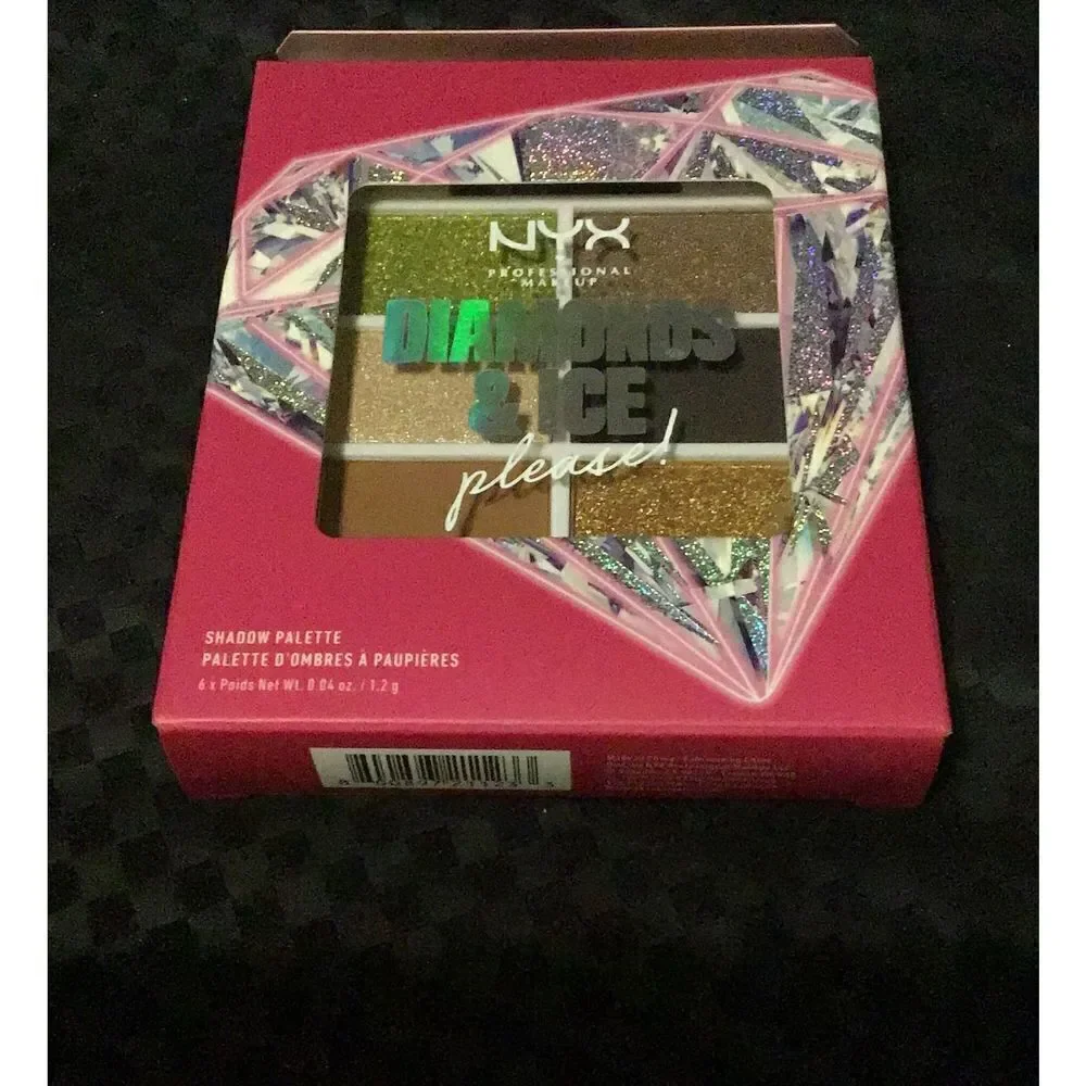 BNIB~NYX Diamonds & Ice Please D1603 Jeweled & Jaded Eyeshadow Palette